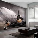 Wall murals Plane with propellers