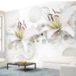 Wall murals Soft petals amidst gentle curves.