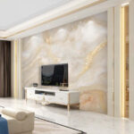 Wall murals Elegant marble texture with gentle hues.