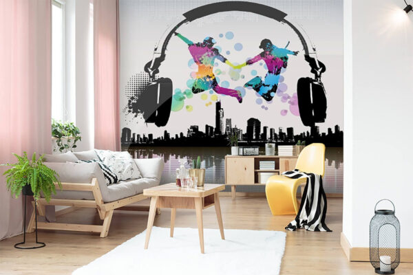 Person jumping in the air Wall murals Person jumping in the air