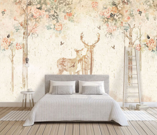 Bird on a tile Wall murals Bird on a tile