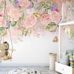 Wall murals Delicate blossoms in soft hues
