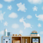 Wall murals Cloud shaped like an elephant