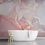 Wall murals Abstract pastel swirling colors pattern