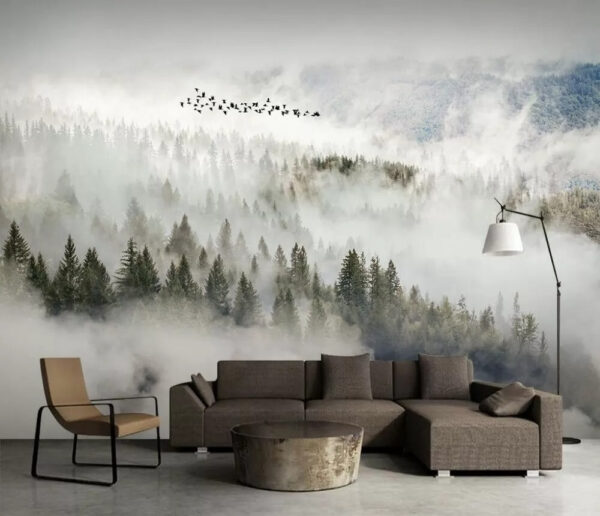 Flock of birds flying in the sky Wall murals Flock of birds flying in the sky