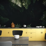 Wall murals Group of green leaves