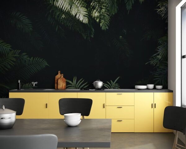 Group of green leaves Wall murals Group of green leaves