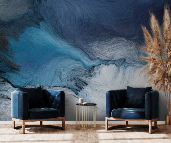 Abstract ocean waves in motion Wall murals Abstract ocean waves in motion