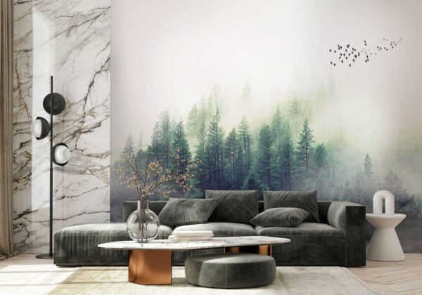 Blurry image of a person’s face Wall murals Blurry image of a person’s face