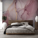 Wall murals Abstract watercolor with pastel tones.