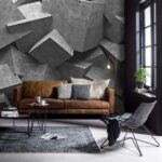 Wall murals Pile of concrete blocks