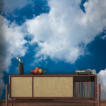Wall murals Blue sky with clouds