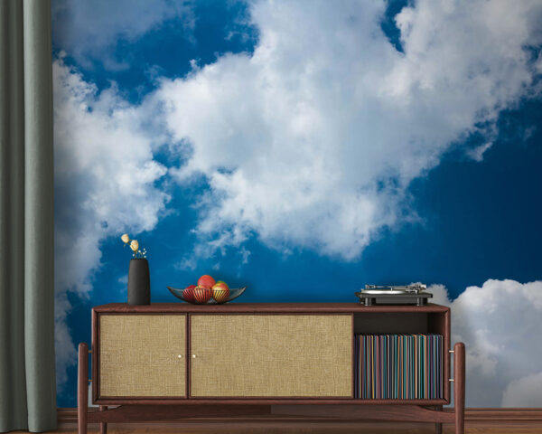 Blue sky with clouds Wall murals Blue sky with clouds