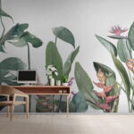 Wall murals Lush foliage design for nature lovers