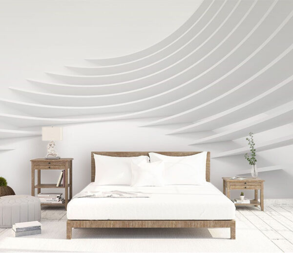 White shelf in a room Wall murals White shelf in a room