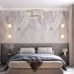 Wall murals Delicate feathers in soft hues.