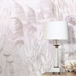 Wall murals Whispering wildflowers in gentle mist
