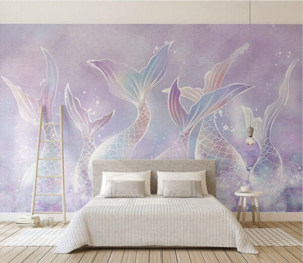 Group of mermaids with tail Wall murals Group of mermaids with tail
