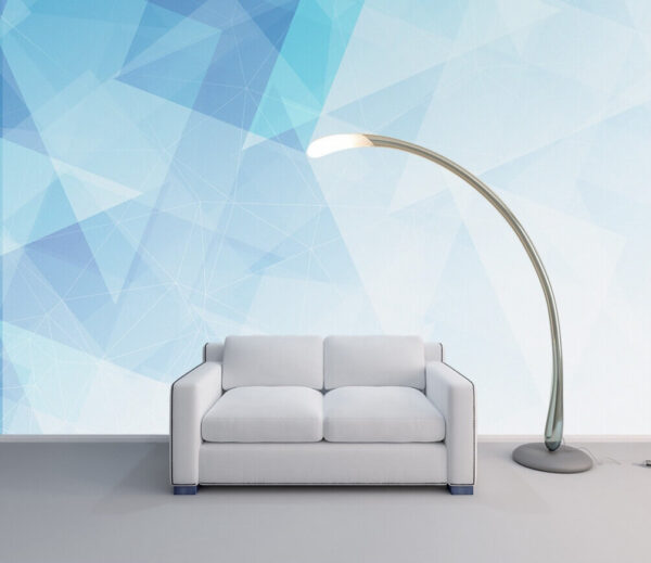 Blue and white background Wall murals Blue and white background