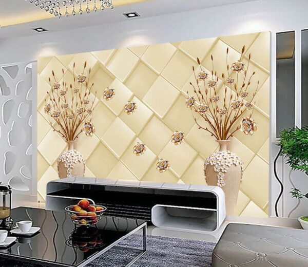 Vases with flowers in it Wall murals Vases with flowers in it