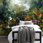 Wall murals Lush rainforest teeming with vibrant flora.