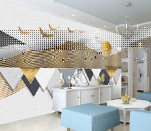 Wallpaper with birds flying in the sky Wall murals Wallpaper with birds flying in the sky