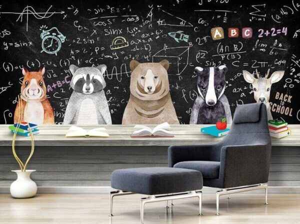 Table with animals on it Wall murals Table with animals on it