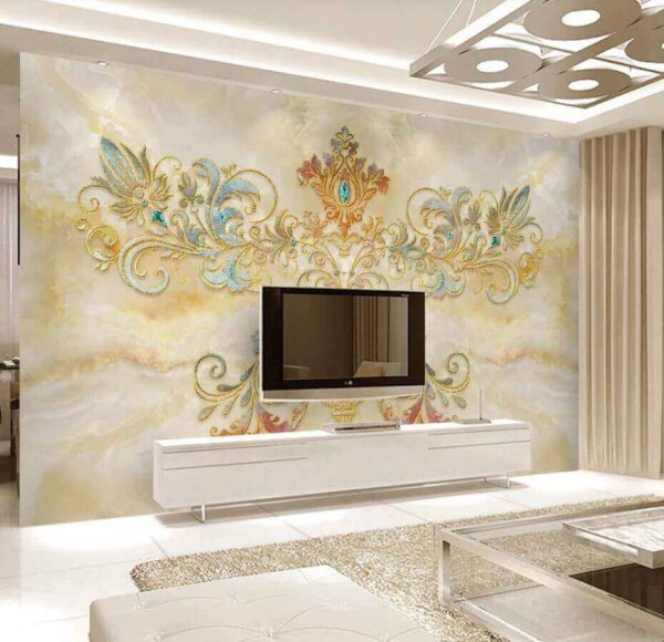 Delicate patterns in soft hues Wall murals Delicate patterns in soft hues