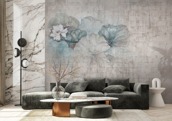 White flower on a plant Wall murals White flower on a plant