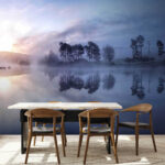 Wall murals Blue sky with clouds