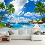 Wall murals Bird flying in the sky