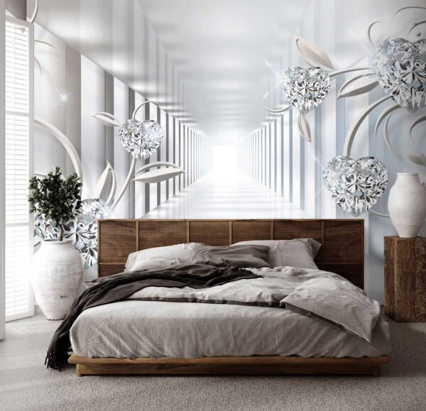 Diamond in the shape of a heart Wall murals Diamond in the shape of a heart