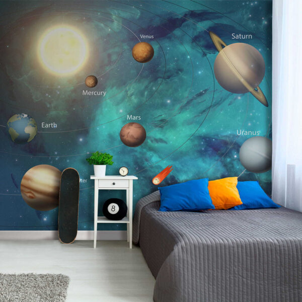 Blue planet in space Wall murals Blue planet in space