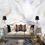 Wall murals Marble Waves of Elegance