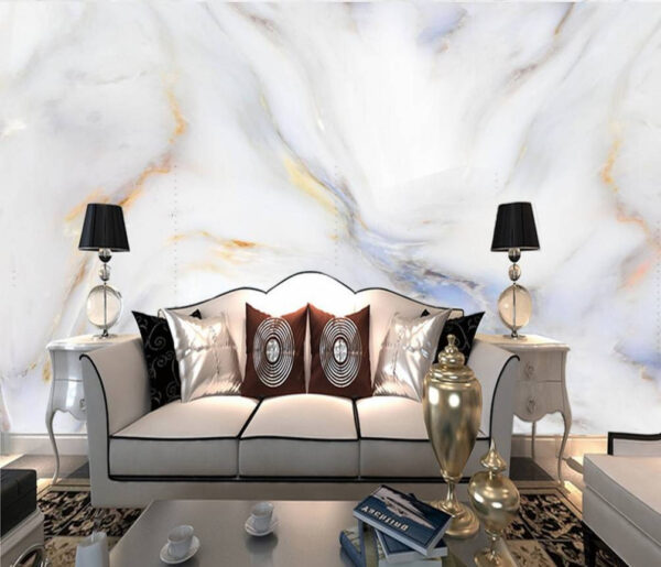 Marble Waves of Elegance Wall murals Marble Waves of Elegance