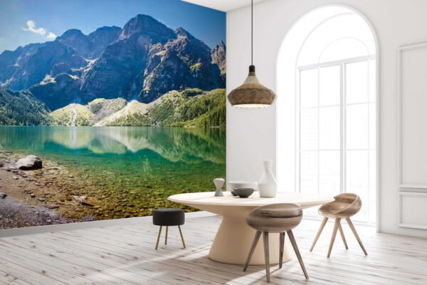 Large rock in the water Wall murals Large rock in the water