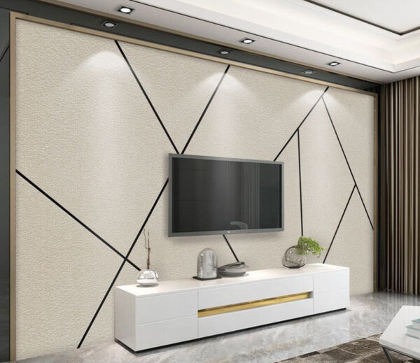 Abstract pattern with intersecting lines Wall murals Abstract pattern with intersecting lines
