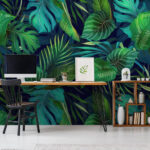 Wall murals Vibrant jungle foliage in harmony