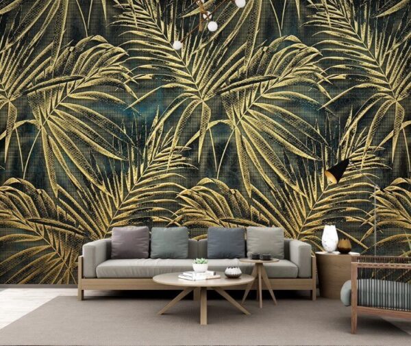 Tropical leaves with unique patterns Wall murals Tropical leaves with unique patterns