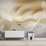 Wall murals Feathers dancing in gentle breeze.