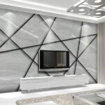 Wall murals Geometric pattern with intersecting lines.