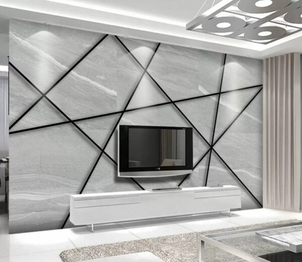 Geometric pattern with intersecting lines Wall murals Geometric pattern with intersecting lines
