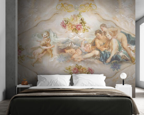 Painting of a group of women Wall murals Painting of a group of women