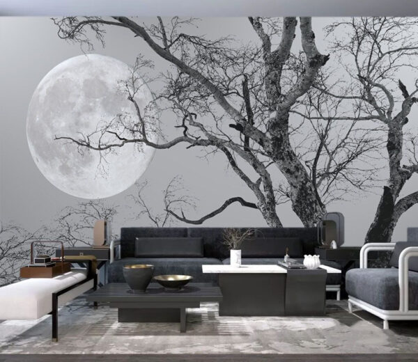 Moon in the sky Wall murals Moon in the sky
