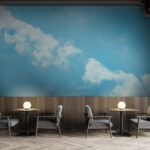 Wall murals Blue sky with clouds