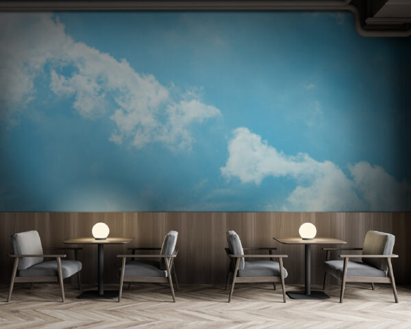 Blue sky with clouds Wall murals Blue sky with clouds