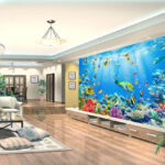 Wall murals Group of fish swimming in the water