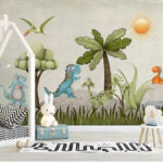Wall murals Cartoon of a dinosaur