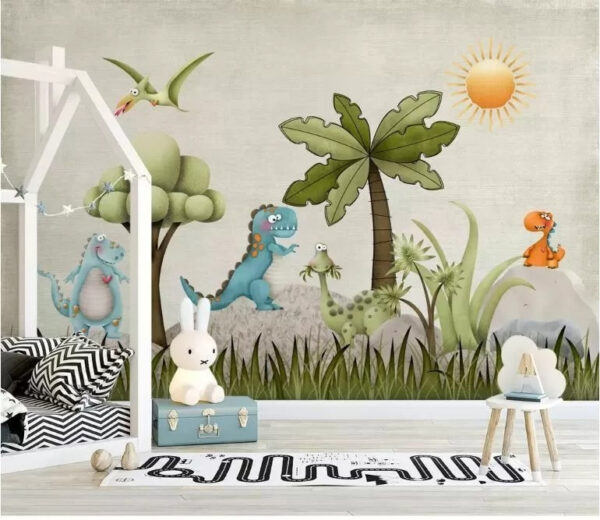 Cartoon of a dinosaur Wall murals Cartoon of a dinosaur