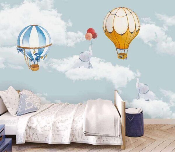 Hot air balloon in the sky Wall murals Hot air balloon in the sky